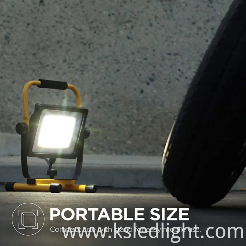 LED work light 30W IP65 waterproof Outdoor portable folding electrodeless dimming LED work light